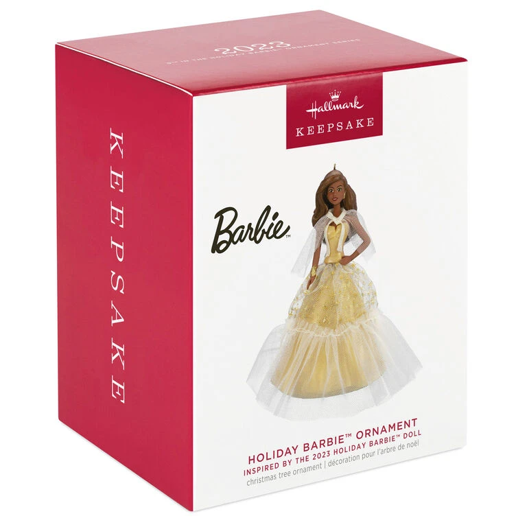 Hallmark 2023 Black Holiday Barbie™ Ornament - Image 4