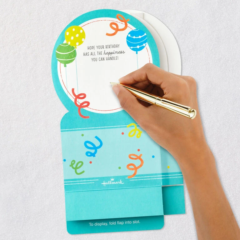 Hallmark All The Happiness Snow Globe Musical 3D Birthday Card With Motion - Image 6
