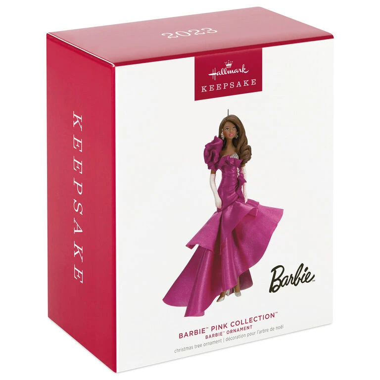 Hallmark Barbie™ Pink Collection™ 2023 Porcelain And Fabric Ornament - Image 4