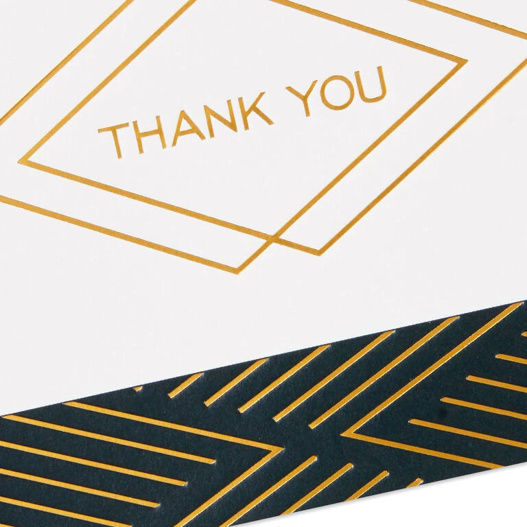 Hallmark Black And Gold Bulk Blank Thank-You Notes, Pack Of 50 - Image 5