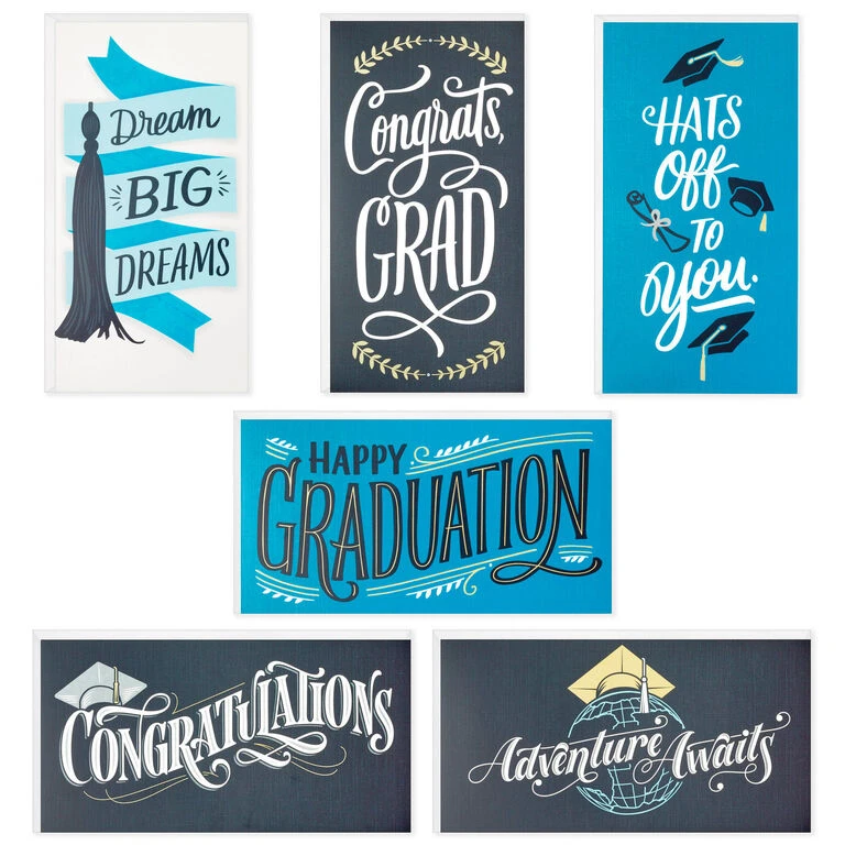 Hallmark Sophisticated Assorted Money Holder Graduation Cards, Pack Of 36 - Image 2