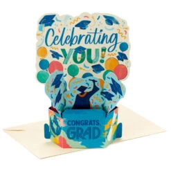 Hallmark Celebrating You 3D Pop-Up Graduation Cards, Pack Of 8