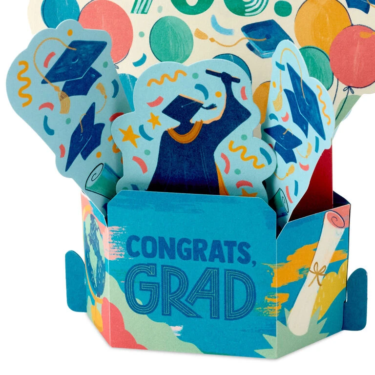 Hallmark Celebrating You 3D Pop-Up Graduation Cards, Pack Of 8 - Image 4