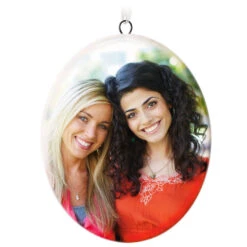 Hallmark Ceramic Photo Ornament—Vertical Oval