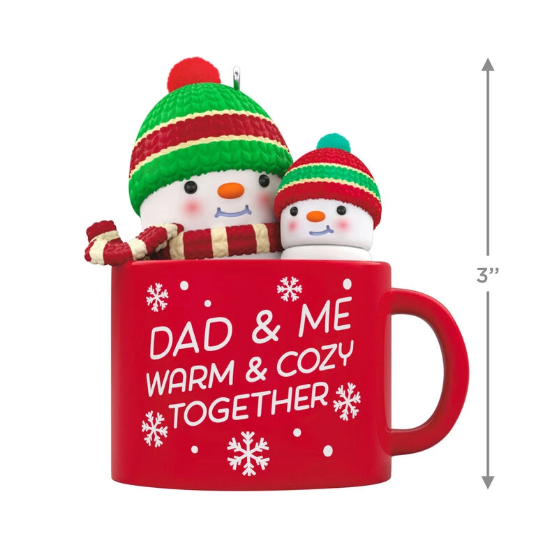 Hallmark Dad & Me Hot Cocoa Mug 2023 Ornament - Image 3