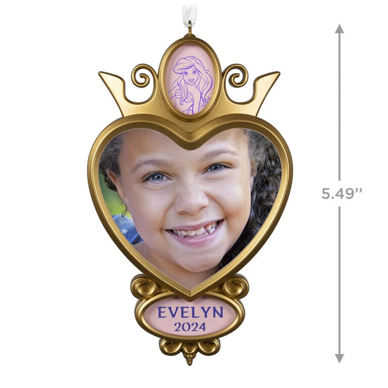 Hallmark Disney Our Little Princess Personalized Photo Frame Ornament - Image 3