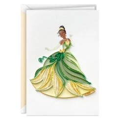 Hallmark Disney The Princess And The Frog Tiana Happy Wish Quilled Paper Handmade Card