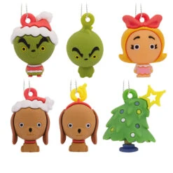 Mini Dr. Seuss's How The Grinch Stole Christmas!™ Shatterproof Hallmark Ornaments, Set Of 6