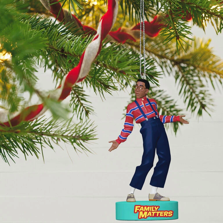 Hallmark Family Matters Steve Urkel Ornament With Sound - Image 2