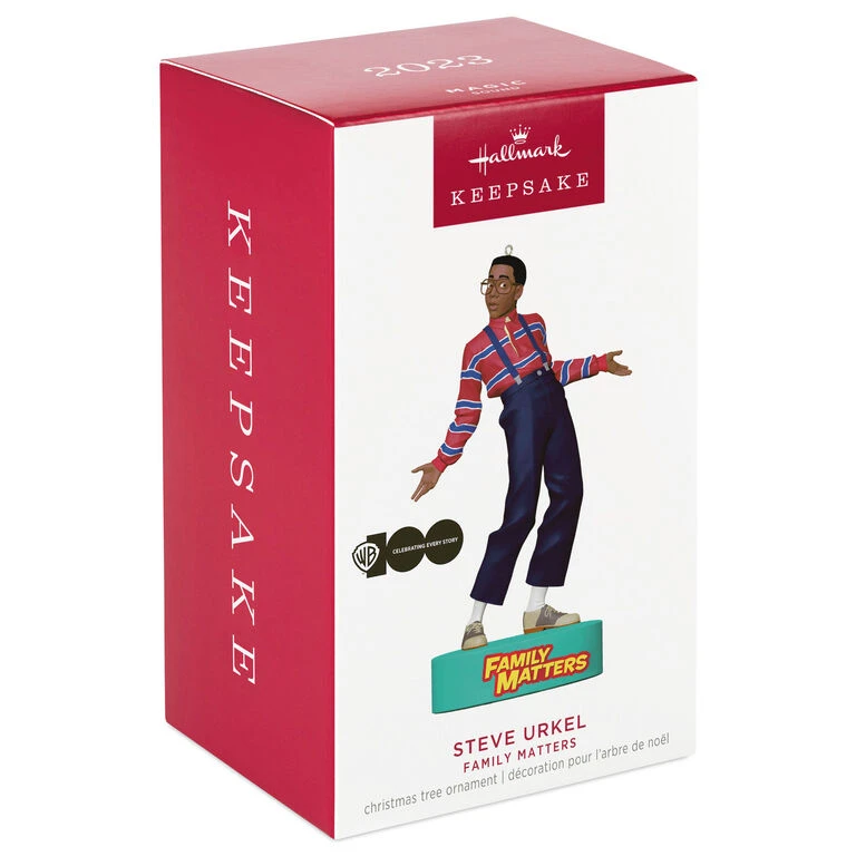 Hallmark Family Matters Steve Urkel Ornament With Sound - Image 4