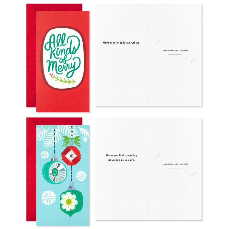 Hallmark Colorful And Casual Money-Holder Boxed Christmas Cards Assortment, Pack Of 36 - Image 4