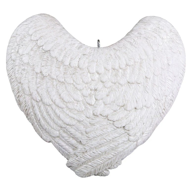 Hallmark Forever Loved Memorial Heart And Angel Wings Photo Personalized Ornament - Image 4