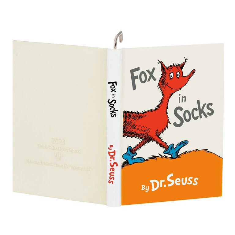 Hallmark Dr. Seuss's Fox In Socks™ Who Sews Whose Socks? Ornament - Image 6