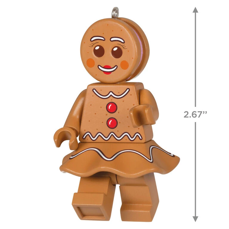 Hallmark Gingerbread Woman LEGO® Minifigure Ornament - Image 3