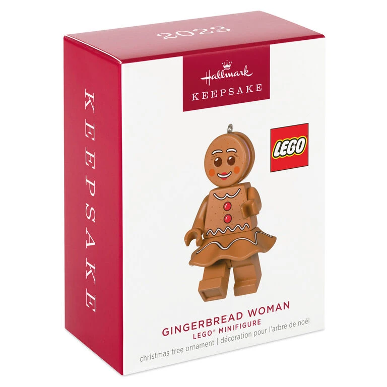 Hallmark Gingerbread Woman LEGO® Minifigure Ornament - Image 4