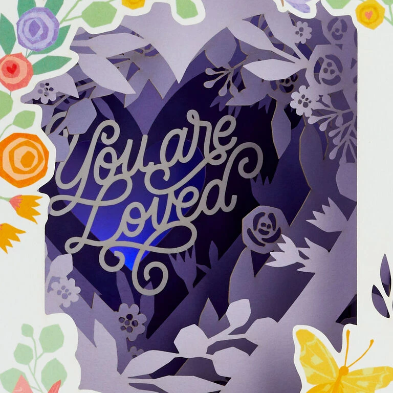 Hallmark You Are Loved 3D Pop-Up Musical Mother's Day Card With Light - Image 4