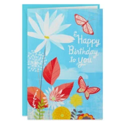 Hallmark 16" Joyful Butterflies Pop-Up Jumbo Birthday Card