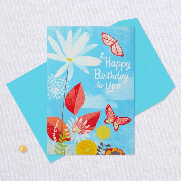 Hallmark 16" Joyful Butterflies Pop-Up Jumbo Birthday Card - Image 6