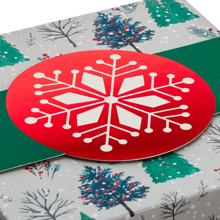 Hallmark Merry And Bright 3-Pack Christmas Gift Boxes, Assorted Sizes And Designs - Image 5