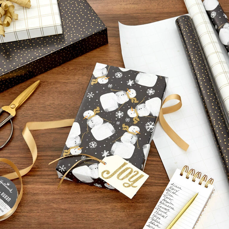 Hallmark Modern Holiday 3-Pack Wrapping Paper Assortment, 120 Sq. Ft. - Image 2