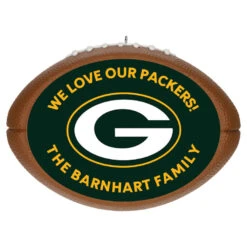 Hallmark NFL Football Green Bay Packers Text Personalized Ornament