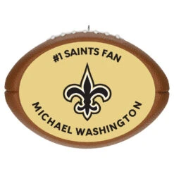 Hallmark NFL Football New Orleans Saints Text Personalized Ornament