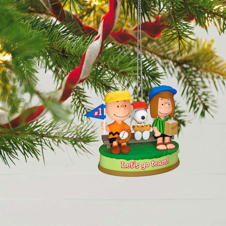 Hallmark The Peanuts® Gang Batter Up! Musical Ornament - Image 2