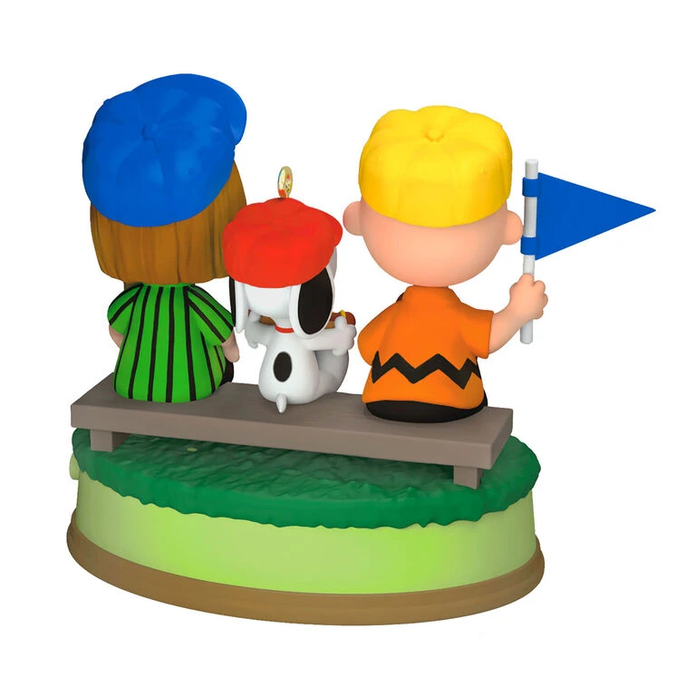 Hallmark The Peanuts® Gang Batter Up! Musical Ornament - Image 6