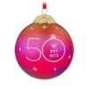 Hallmark Keepsake Ornament 50th Anniversary Christmas Commemorative Special Edition Glass And Metal Ornament