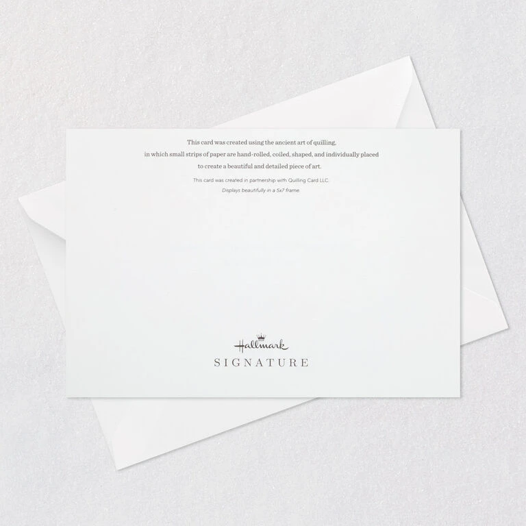 Hallmark With All My Heart Quilled Paper Handmade Love Card - Image 7