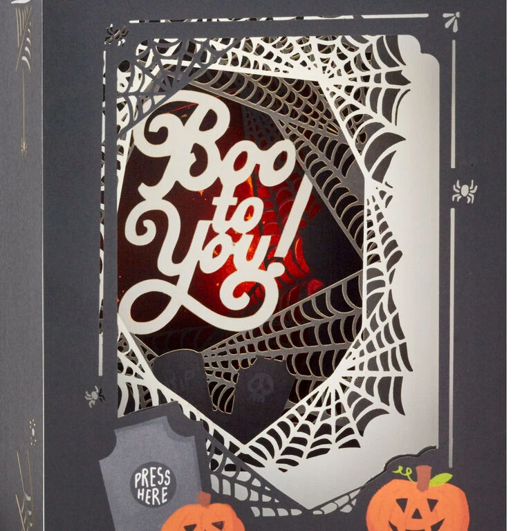 Hallmark Boo To You Musical 3D Pop-Up Halloween Card With Light - Image 5