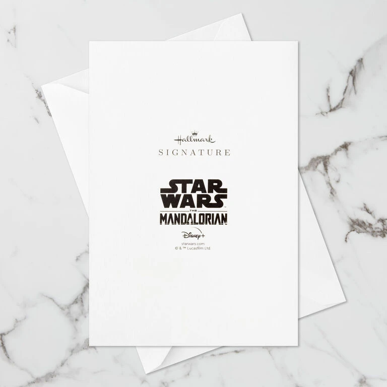Hallmark Star Wars: The Mandalorian™ Grogu™ Warm Wishes 3D Pop-Up Holiday Card - Image 9