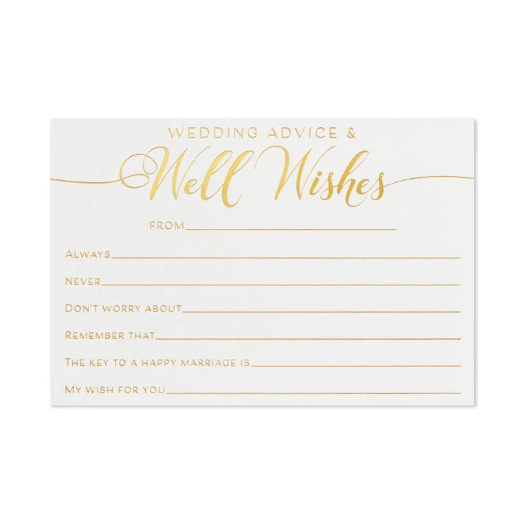 Hallmark Wedding Advice And Well Wishes Note Cards, Pack Of 24 - Image 2