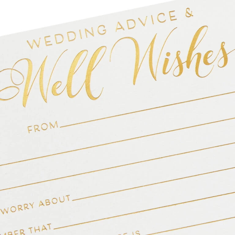 Hallmark Wedding Advice And Well Wishes Note Cards, Pack Of 24 - Image 3