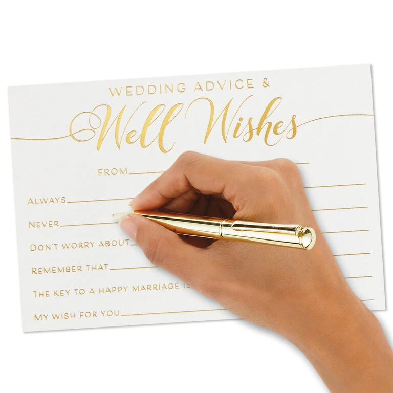 Hallmark Wedding Advice And Well Wishes Note Cards, Pack Of 24 - Image 4