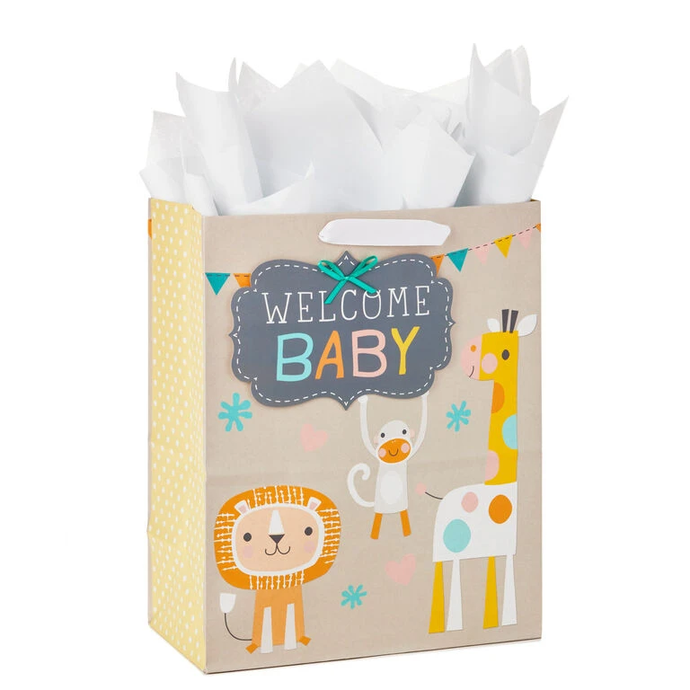 Hallmark 13" Welcome Baby 3-Pack Assorted Gift Bags With Tissue - Image 7