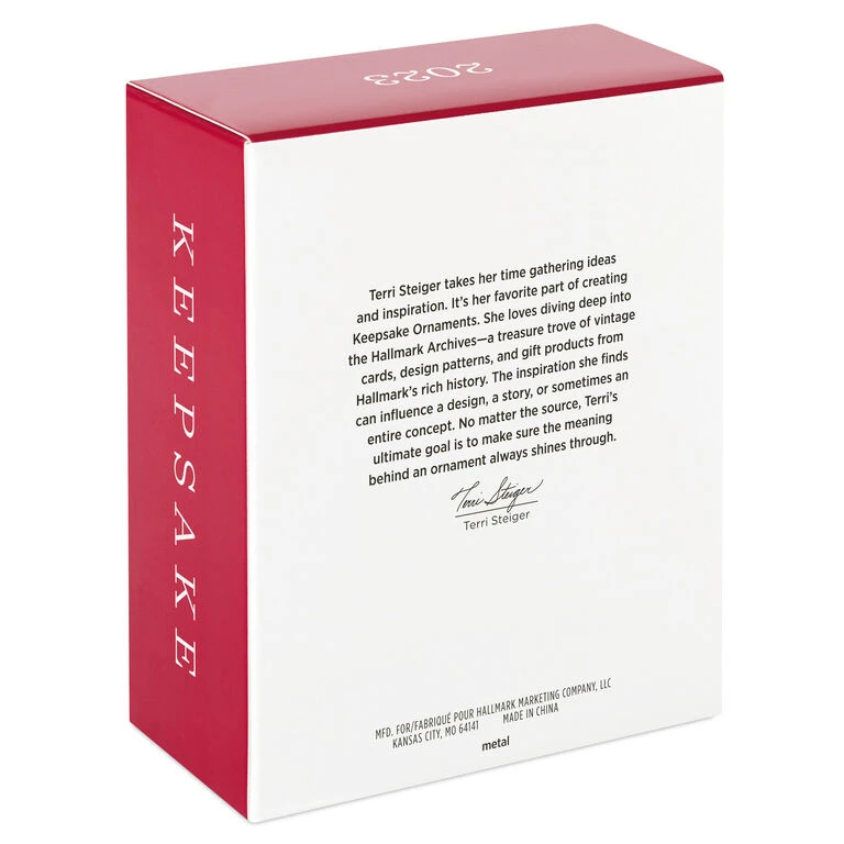 Hallmark A Beautiful Year 2023 Metal Photo Frame Ornament - Image 5